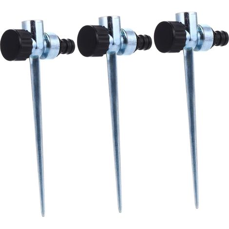 3 Pièces Base de Piquet Arrosage pour Pelouse Piquet Solide Alliage à Filetage Intérieur Points Accessoire Irrigation Multifonction pour Jardin et Arrosage (1/5)