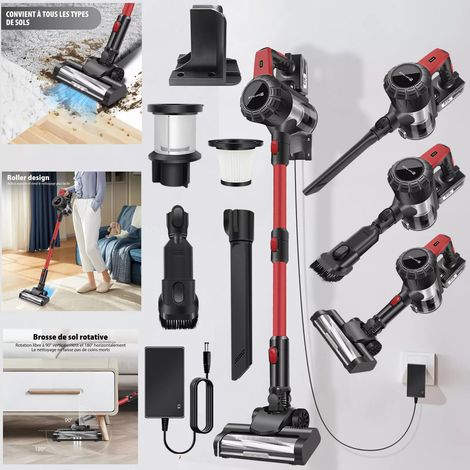 Aspirateur de bâton sans fil 40Kpa tapis de cheveux pour animaux de compagnie (1/4)
