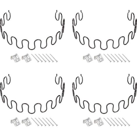 Juego de 4 kits de reparación de muelles para muebles, de 50 cm, con clips y clavos para muebles, sofás y sillones reclinables. (1/5)
