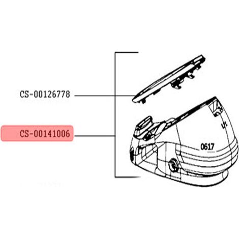 BOITIER AVEC RESERVOIR POUR PETIT ELECTROMENAGER CALOR - CS-00141006