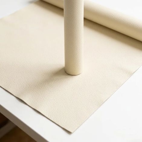 Ensemble de cinq pièces - (blanc cassé, 50X138Cm) autocollants en cuir artificiel PU auto-adhésifs, imperméables et résistants à l'usure, adaptés à la rénovation DIY. (1/5)