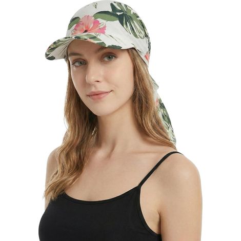 Bonnet de chimiothérapie JeiibrZui pour femme avec visière - Taille unique - 1 pièce - Bonnet en polyester doux pour la perte de cheveux et la (1/5)