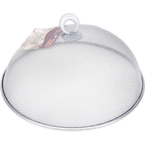 Trade Shop - Abdeckhaube für Lebensmittel, Deckel, Teller, Abdeckung, Lebensmittel, Metallnetz, 27,5 cm -