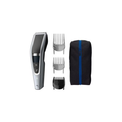 Philips HC5630-15 Serie 5000 Regolacapelli DualCut Trim-n-Flow Pro 28 impostazioni lame acciaio inox autonomia 90 min lavabile colore Nero Argento (1/5)