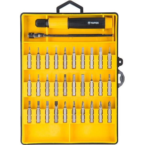 Präzisionsschraubendreherbits mit Halter, 32er-Set (1/2)