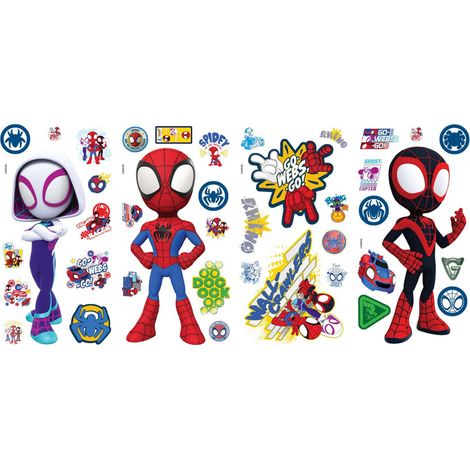Stickers mural Amazing Spider-man et ses amis - Collection Spidey