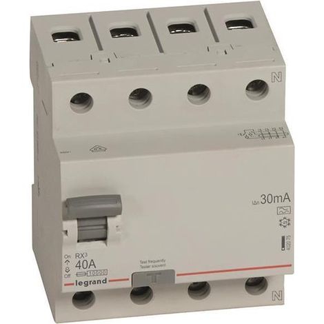 Interruptor diferencial Legrand rx3 40A 30mA 4 polos (1/3)