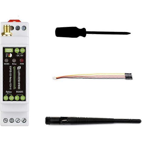 Module relais WiFi Waveshare ESP32-S3-Relay-1CH-U, carte de contrôle industrielle ESP32-S3, Bluetooth 5.0, RS485, USB Type-C. (1/5)