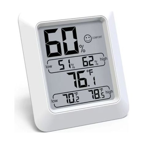 Hygromètre Numérique Intérieur Thermomètre D'ambiance et Indicateur & Moniteur D'humidité et de Température (1/5)