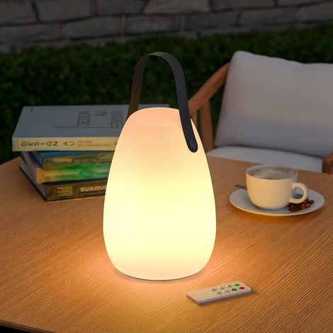 1 Lampe Extérieure Rechargeable LED, 8 Couleurs, IP54 Étanche, Télécommande, Pour Jardin Patio Chambre (1/5)