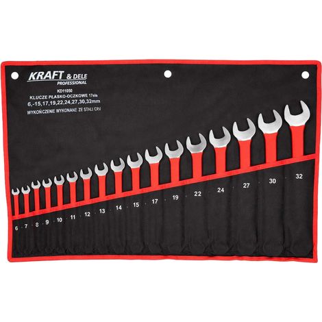 Set di 17 chiavi combinate CRV da 6-32 mm KD11050