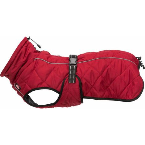 Trixie Minot Hundemantel rot warm und verstellbar