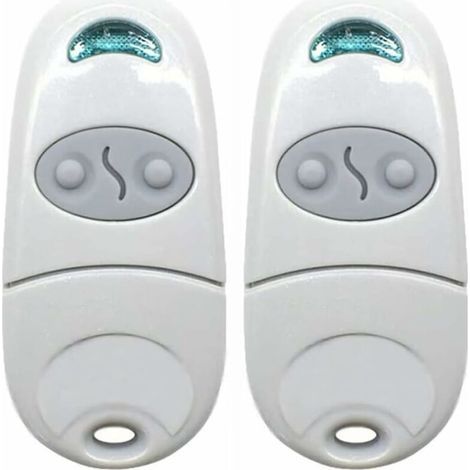 autres (2, Blanc)Télécommande Universelle Portail, Télécommande pour Ouvre-Porte de Garage, émetteur de clé Portable, Télécommande de Porte de Garage pour Came Top 432NA/432EE/432 EV/432M THISNDE (1/5)