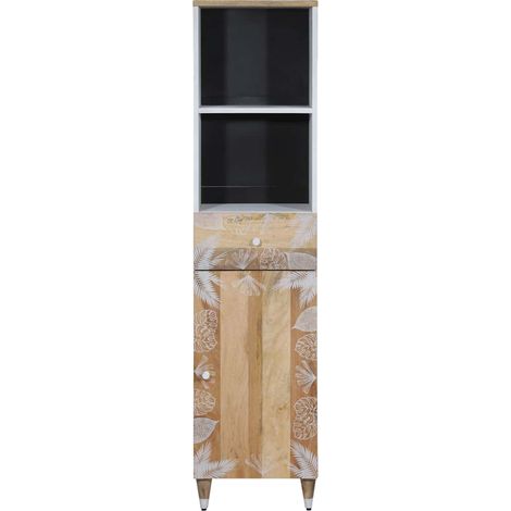 Colonne Meuble de salle de bain - 38x33,5x160 cm bois massif de manguier fr3796 - Maison La Vie (1/5)