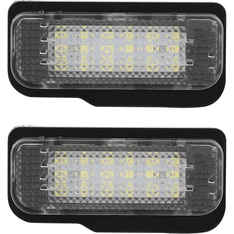 Deux feux de plaque d'immatriculation à LED 6000K, compatibles avec les modèles Tesla Model S 2012-2015, DC12V. (1/5)