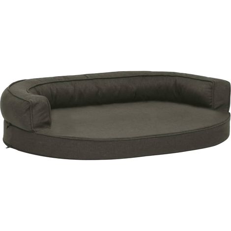 Matelas de lit ergonomique pour chien 75x53 cm Aspect de lin