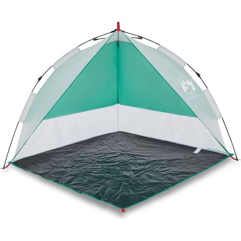 vidaXL Tienda de playa impermeable apertura rápida verde agua (1/2)