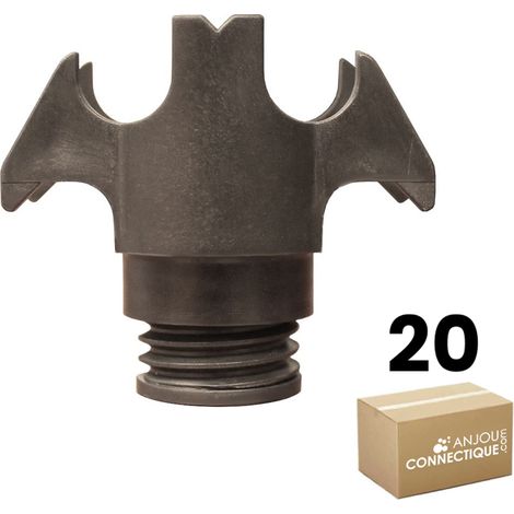 20 supports rail Placo Sixbox OBR F60 15/32 - Profondeur 32 à 49 mm - Sixbox (1/3)