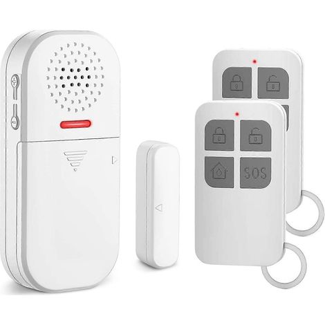 Türalarmsensor, 2 Fernbedienungen, 130 dB extrem lauter Alarm, einstellbare Lautstärke, 5 Alarmfunktionen (1/5)