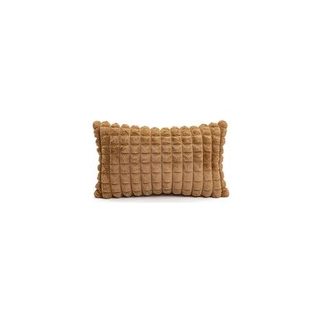 Lot de 2 taies d'oreiller de Noël, 30x50 cm, en peluche, décoratives pour canapé, lit, salon.