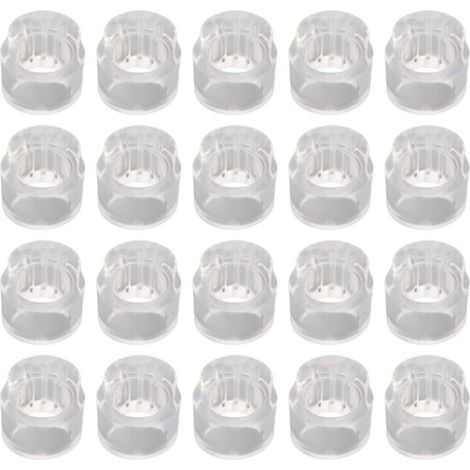 Lot de 20 tampons de poignée de porte en PVC transparent anti-collision pour chambre à coucher (1/2)