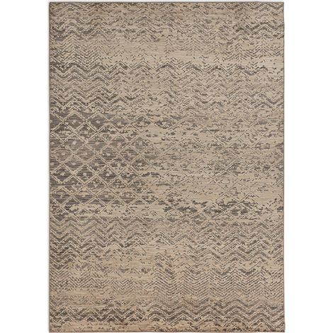 Tapis classique en viscose tons bruns élégance intemporelle - Brun chaud classique (1/4)