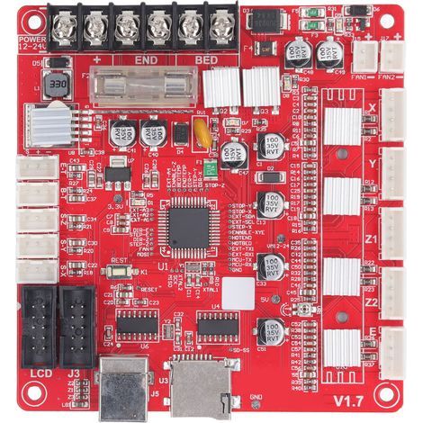 3D-Drucker-Motherboard mit effizienter Wärmeableitung, integrierter USB-Schnittstelle, 12V-24V-kompatibel für Anet A8 PLUS (1/5)