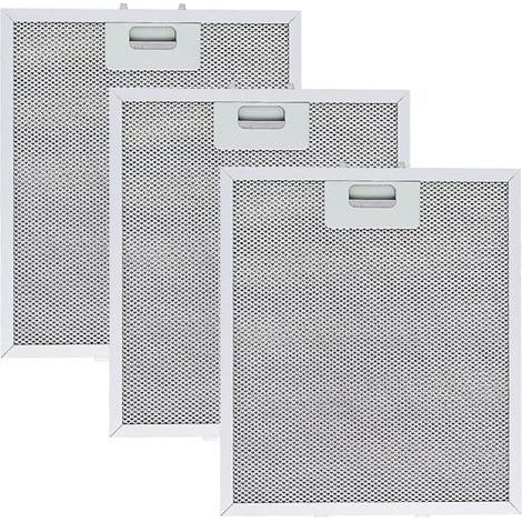 3-teiliger Metallfettfilter für Dunstabzugshauben, 305 x 267 mm, Küchen-Dunstabzugshaubenfilter, Netzfilterzubehör für Dunstabzugshauben (1/5)