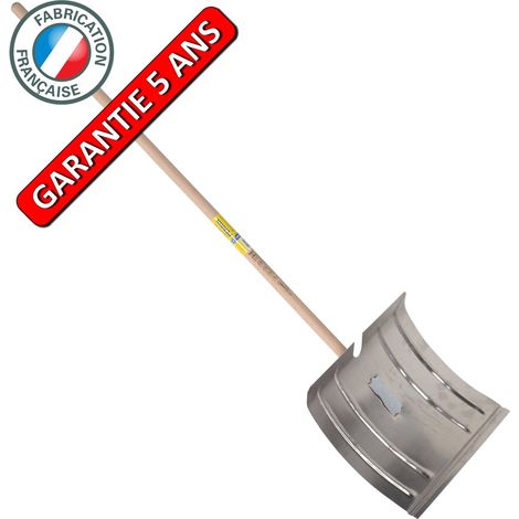 OUTILS PERRIN Poussoir à neige galva 42 cm fix rapide manche 1,30 m, outil pour le déneigement (1/4)