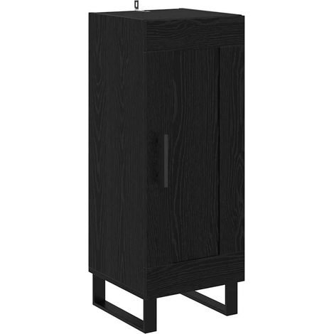 Maison Exclusive - Vitrina Roble Negro 34,5 x 34 x 90 cm
