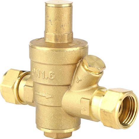 Régulateur de pression d'eau réglable en laiton DN15 1/2" PN1.6 (1/5)
