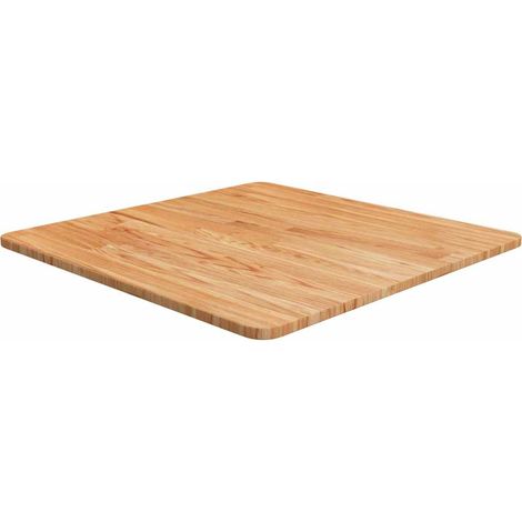 vidaXL Tablero de mesa cuadrado madera roble marrón claro 60x60x1,5 cm (1/4)