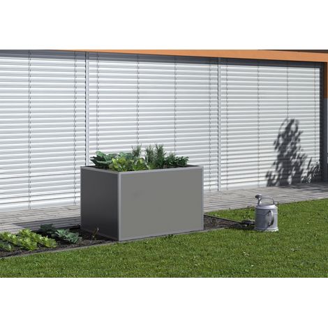 KGT Schneckenkante für KGT (Aluminium) Hochbeete "210", aluminium blank, 2,05 x 0,91 m (B x L)