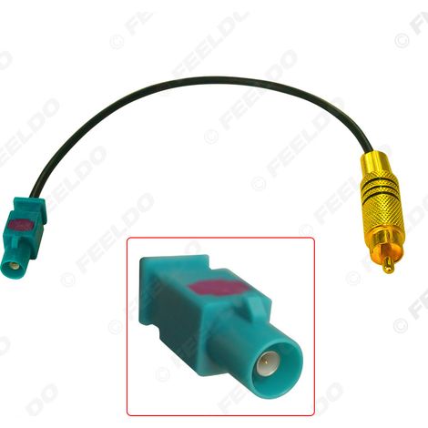 Antenne radio GPS de voiture, câble adaptateur RCA vers Fakra Z mâle, connecteur de conversion audio/vidéo