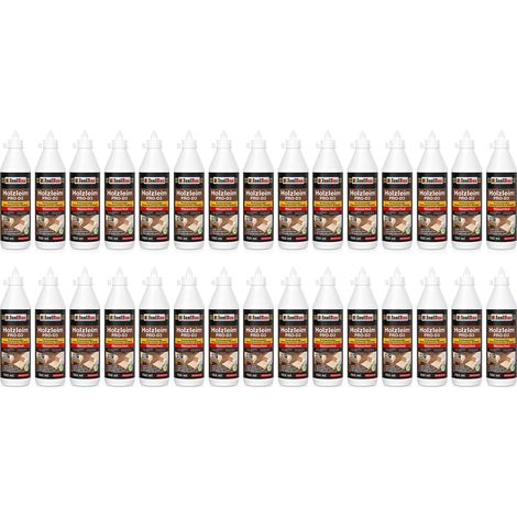 Holzleim D3 Holzkleber Weißleim 30 x 750 ml (860 g) Wasserfest Leim Kleber (1/5)
