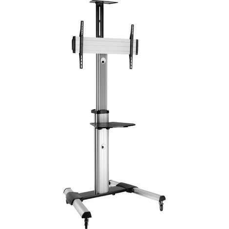 Roline 17.03.1260 Chariot TV 94,0 cm (37) - 177,8 cm (70) support sur pied , réglable en hauteur, inclinable, rotatif (1/4)