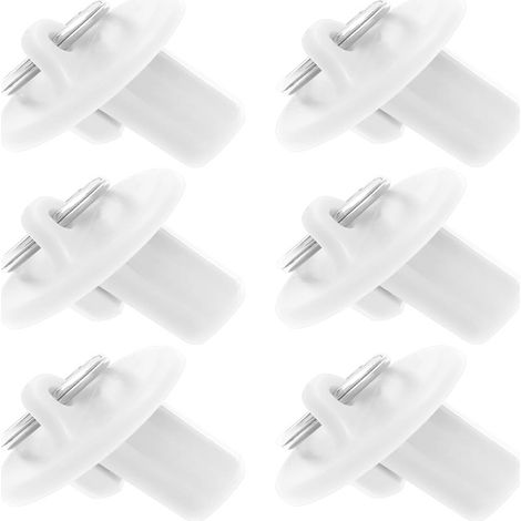 Lot de 6 embouts pour stores enrouleurs extérieurs (blanc/beige/noir/café)