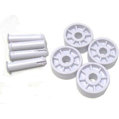 Keeper repuesto 4 ruedas limpiafondos piscina aluminio 35 cm