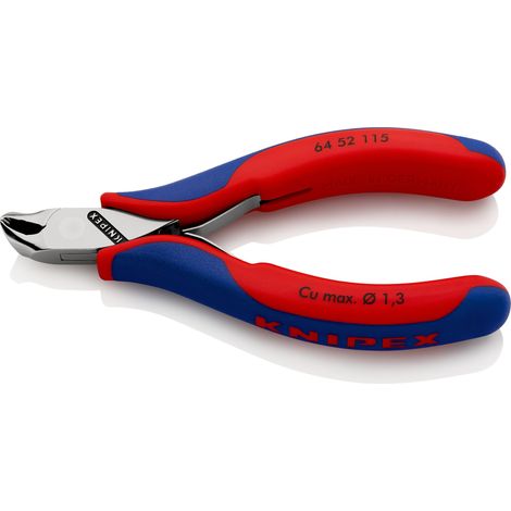 KNIPEX 64 52 115 Pince coupante de devant pour l'électronique avec poignées multimatières 115 mm