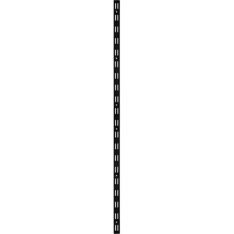 TrendLine Wandschiene 1-reihig schwarz 100 x 2,5 cm