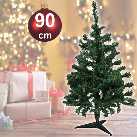TrAdE Shop Traesio - Albero Di Natale Artificiale 90cm Abete Sintetico Per Casa Ufficio Colore Verde -