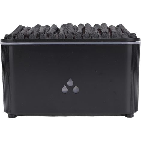Humidificateur à Diffuseur d'huiles Essentielles à Flamme avec Lumière Ambiante à 7 Couleurs, Conception de Cheminée à Brume Fraîche et Silencieuse de 160 ML pour Chambre à Coucher, Bureau (1/5)