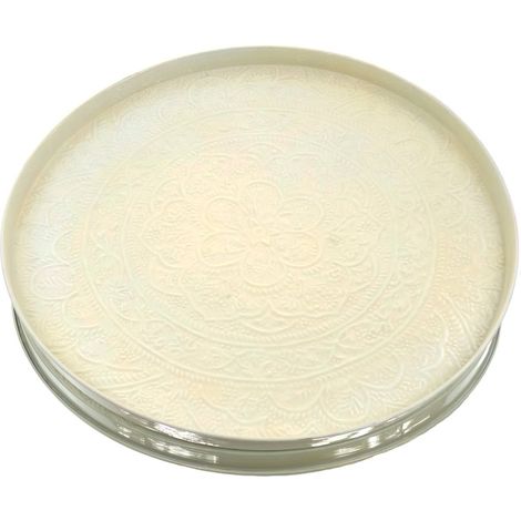 Kaemingk Dekoteller Eisen 60-H3 cm creme
