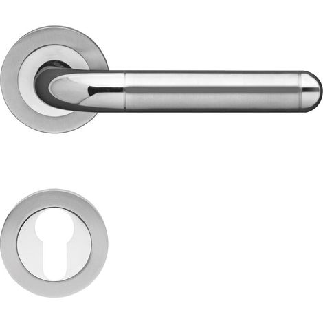 KARCHER DESIGN Drückergarnitur ER35 PZ0 73 - Lignano Steel, Profilzylinder, Edelstahl (1/3)