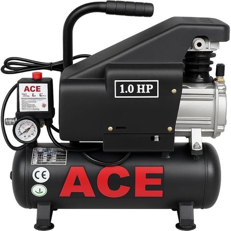 Portable Electric Air Compressor 8L 124LPM 8 BAR / 115PSI (3/4HP 0.44KW Lightweight Garage Workshop)