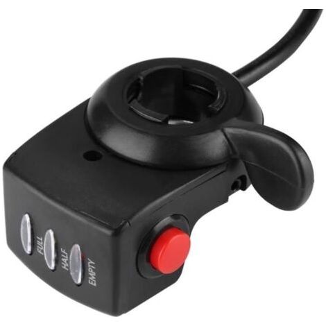 Accélérateur au pouce pour vélo électrique Assemblée d'accélérateur de pouce de torsion de commande de vitesse 36V pour le (1/4)
