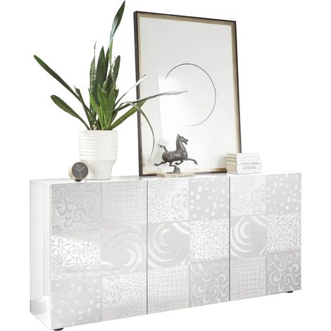 Mobile Buffet in Melaminico 180x42x84cm TFT Blossom Bianco (1/3)