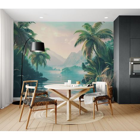 Papier peint Tropical – Paysage îles luxuriantes - 150 x 250 cm (1/2)