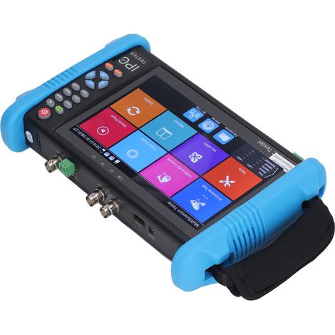 7-Zoll-Ethernet-Netzwerktester, IP- und Analogkameratester, Dual-Window-Monitoring-Tester, 100–240 V, EU-Stecker (1/5)