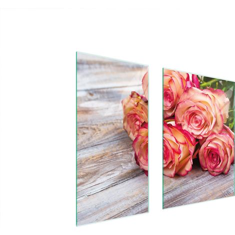 GLASSCHUTZPLATTE 75x52 ROSA